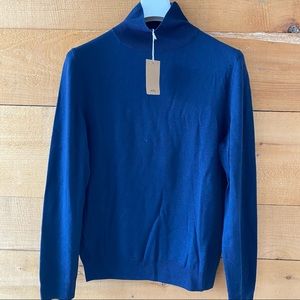 A.P.C. Navy Merino Wool turtleneck Men’s sweater sz L (fits like M)